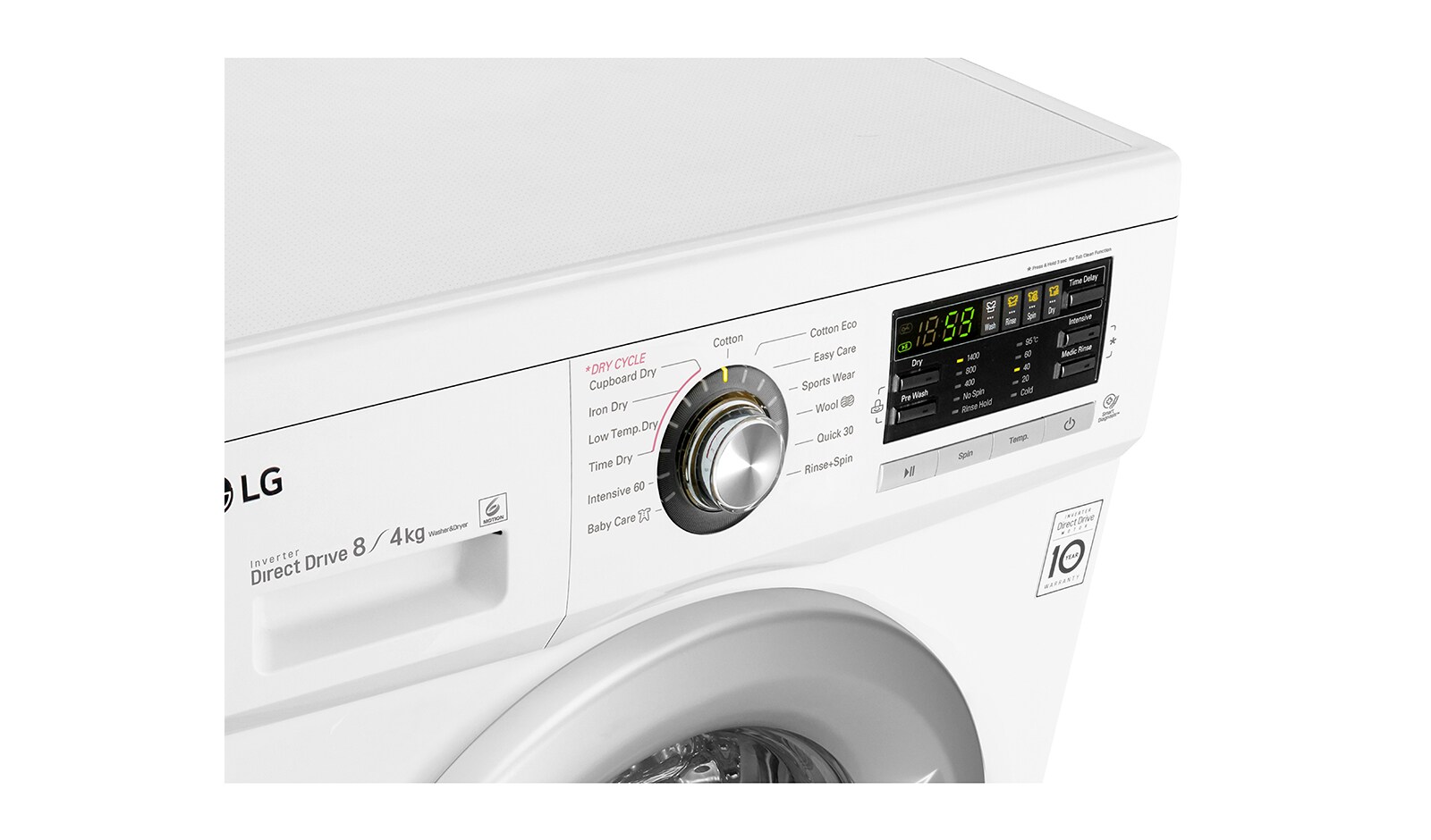 LG 1-8 / 1-4 kg 6 Motion Direct Drive tvätt/torkmaskin, F1496AD1